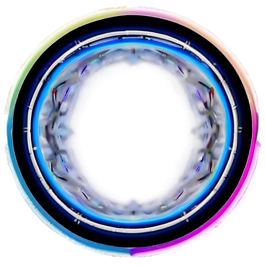 Futuristic Neon Circle PNG lig33 PNG with transparent background