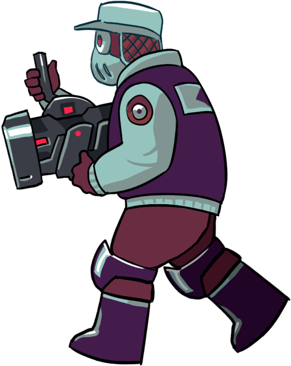 Futuristic_ Robot_ Soldier_ Character