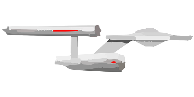 Futuristic Spacecraft Vector Illustration PNG with transparent background