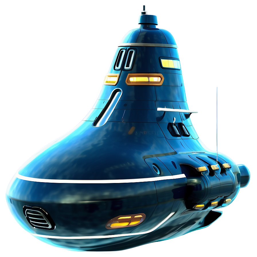 Futuristic Submarine Concept PNG dll87 PNG with transparent background
