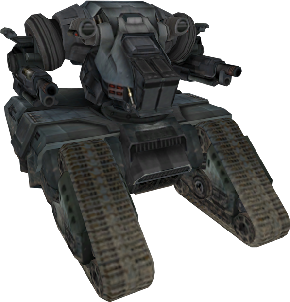 Futuristic Tank Terminator Model