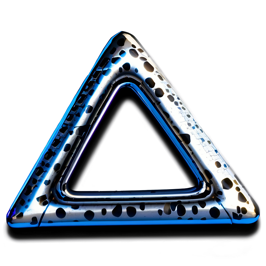 Futuristic Triangle Design Png 05042024