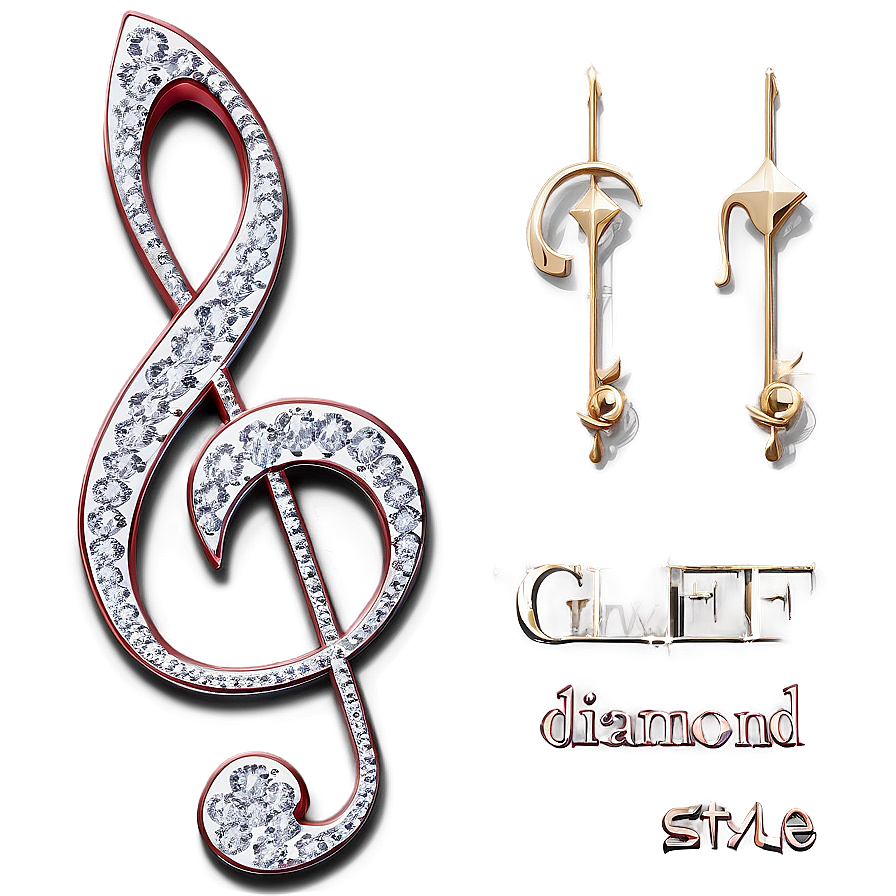 G Clef In Diamond Style Png 76