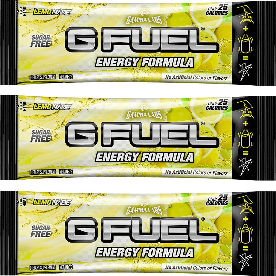 G Fuel Lemonade Energy Formula Packets