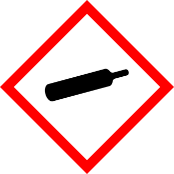 G H S Flammable Gas Symbol PNG with transparent background