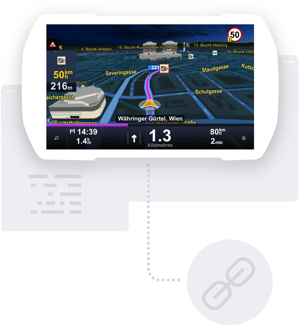 G P S Navigation Display3 D Map View PNG with transparent background