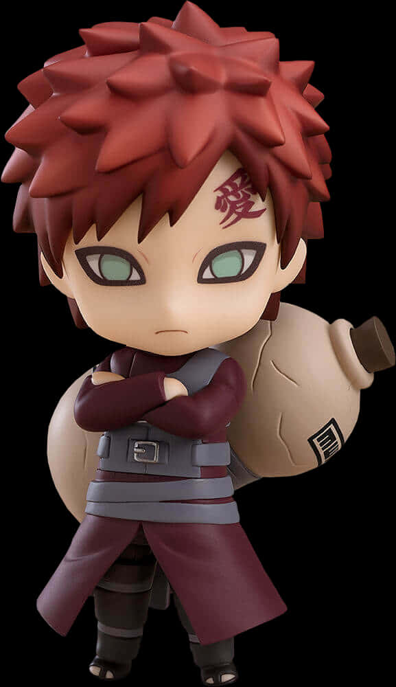 Gaara 4” Nendoroid Action Figure - Gaara Naruto, HD Png Download PNG with transparent background