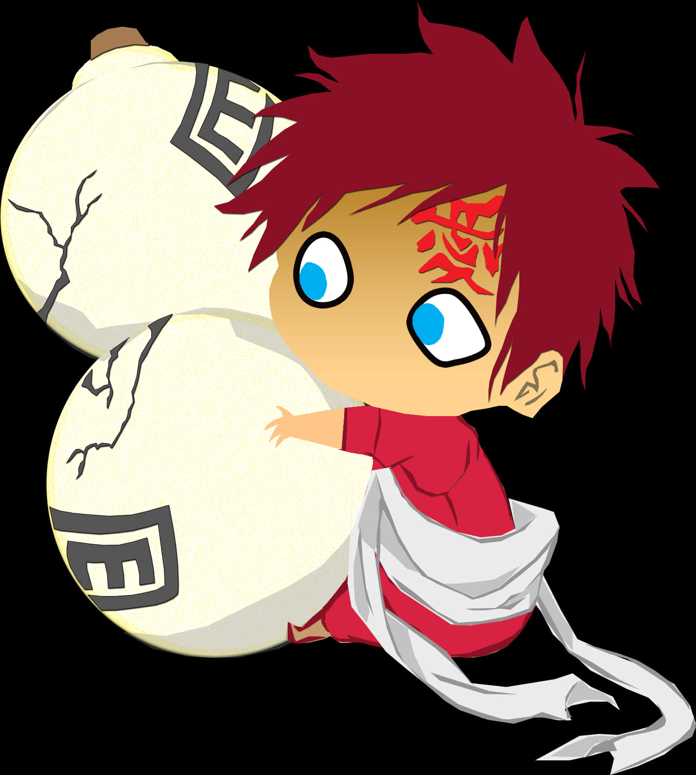 Gaara Chibi Png, Transparent Png PNG with transparent background