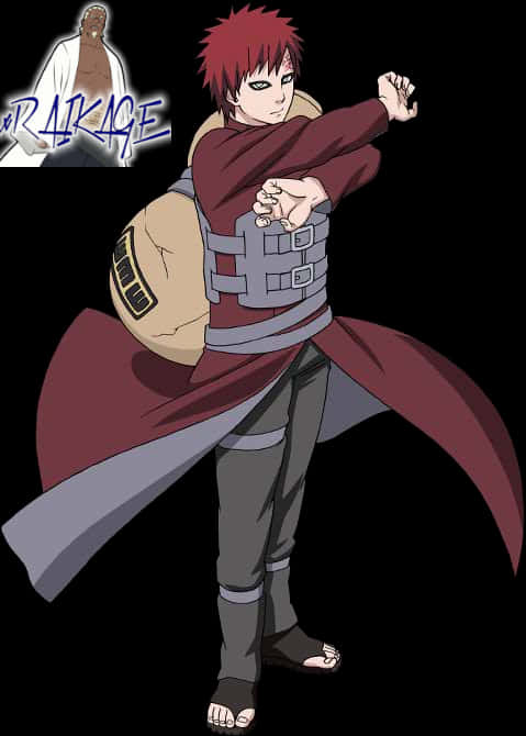 Gaara Render Naruto Photo - Naruto Shippuden Gaara Png, Transparent Png PNG with transparent background