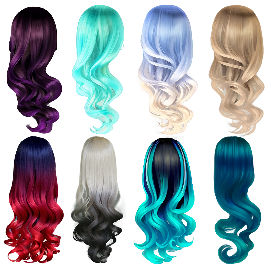 Gacha Hair Ombre Png Bfx