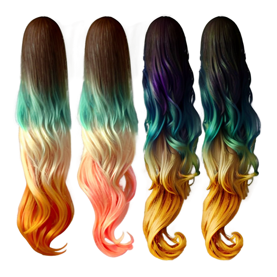 Gacha Hair Ombre Png Rpe