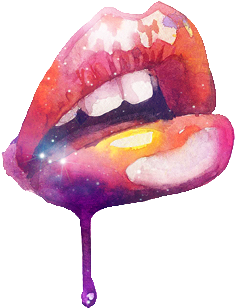 Galactic_ Gloss_ Lips_ Artwork PNG with transparent background