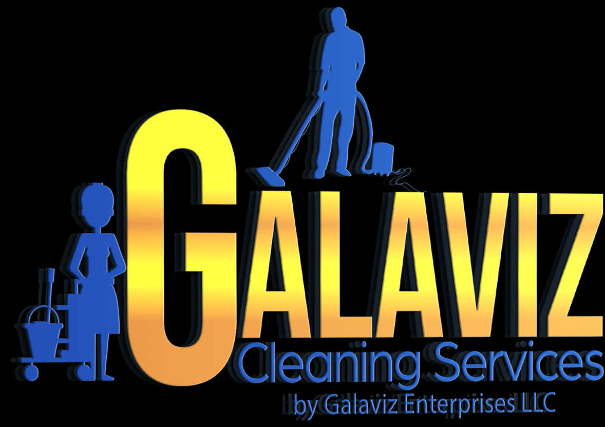 Galaviz Cleaning Services Logo PNG with transparent background