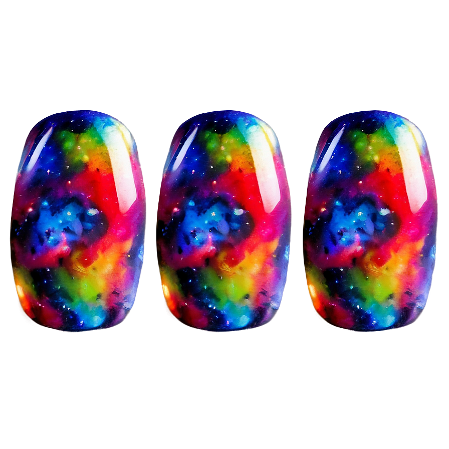 Galaxy Acrylic Nails Designs Png Hph