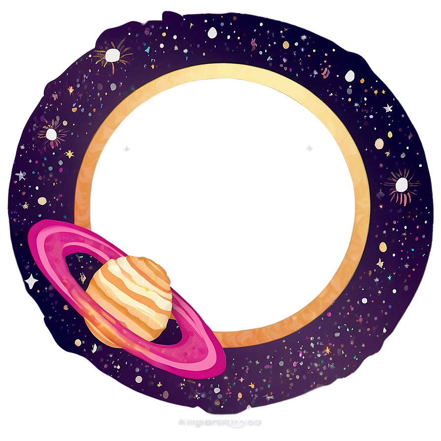 Galaxy Cute Frame Png Crj7