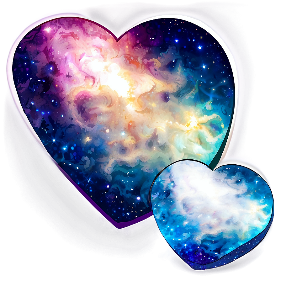 Galaxy Heart Clipart Cosmic Png 36