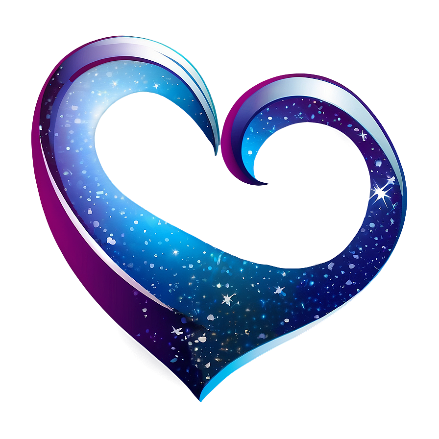 Galaxy Heart Vector Png 06132024