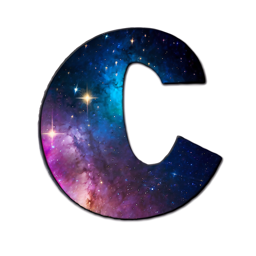 Galaxy Letter C Png 18