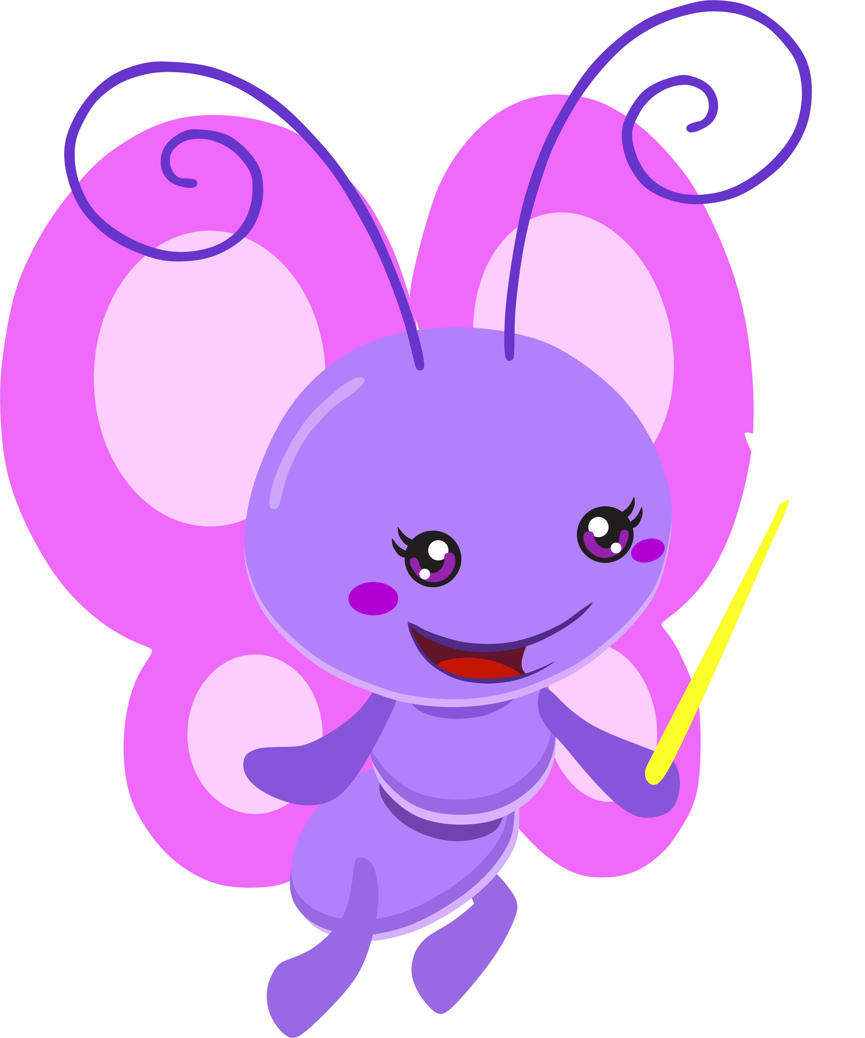 Galinha Pintadinha Butterfly Character