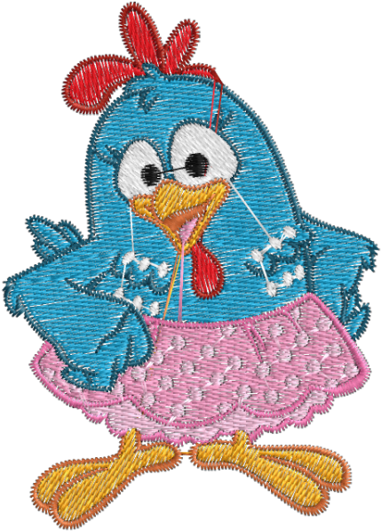 Galinha Pintadinha Embroidery Design