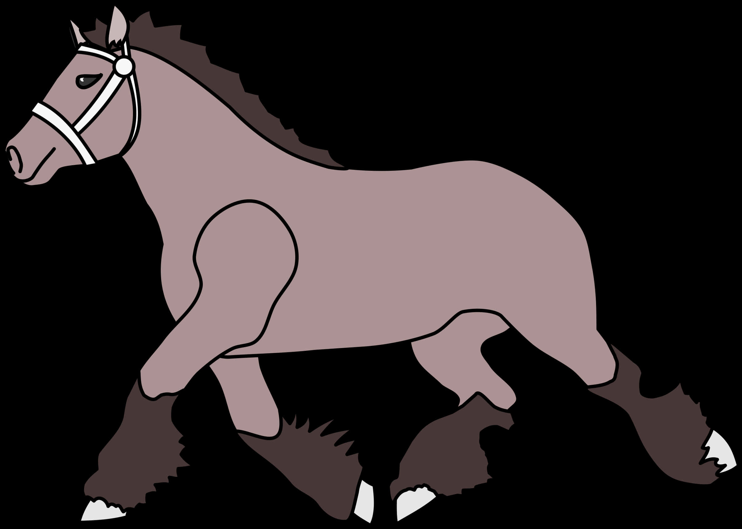 Horse Clip Art - Animasi Gambar Hewan Kuda, HD Png Download PNG image with a transparent background, free high-resolution download
