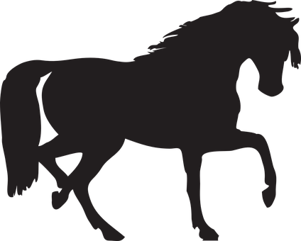 Galloping Horse Silhouette