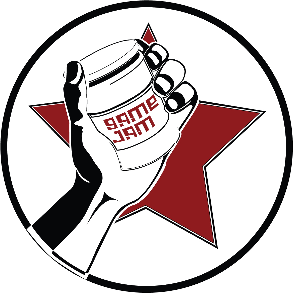 Game Jam Logo Graphic PNG with transparent background
