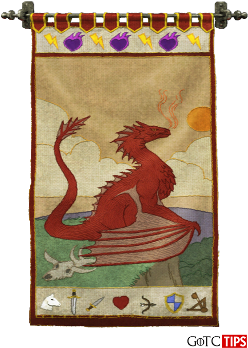 Game Of Throne Conquest Dragon Graphics Tapestry - Game Of Thrones Conquest Dragon Art, HD Png Download PNG with transparent background