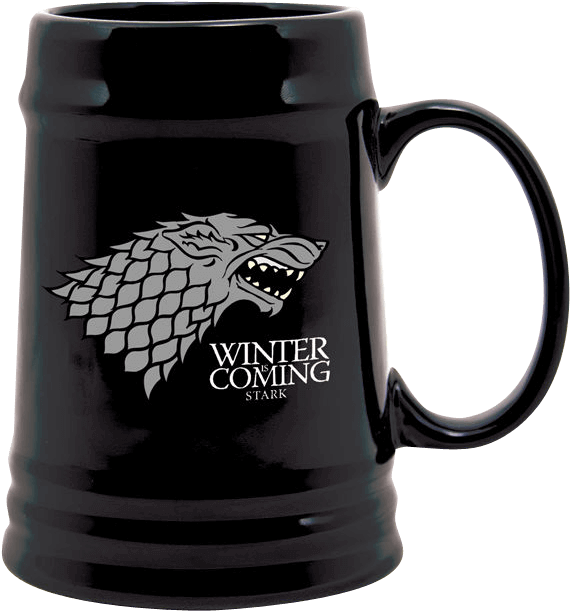 Game Of Thrones Stark Sigil Ceramic Stein - Beer Cup Game Of Thrones, HD Png Download PNG with transparent background