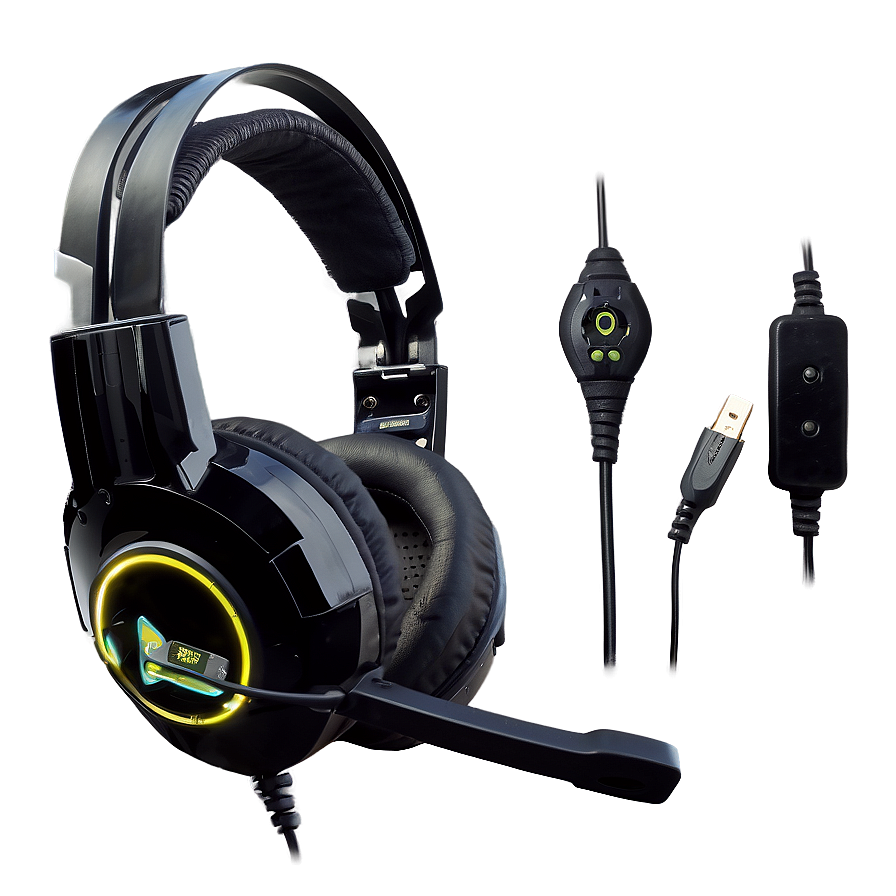 Gaming Headset with Vibrations PNG qrn91 PNG with transparent background