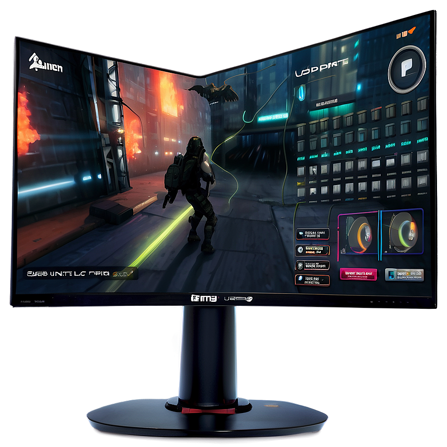 Gaming Monitor With Remote Png Sgc78