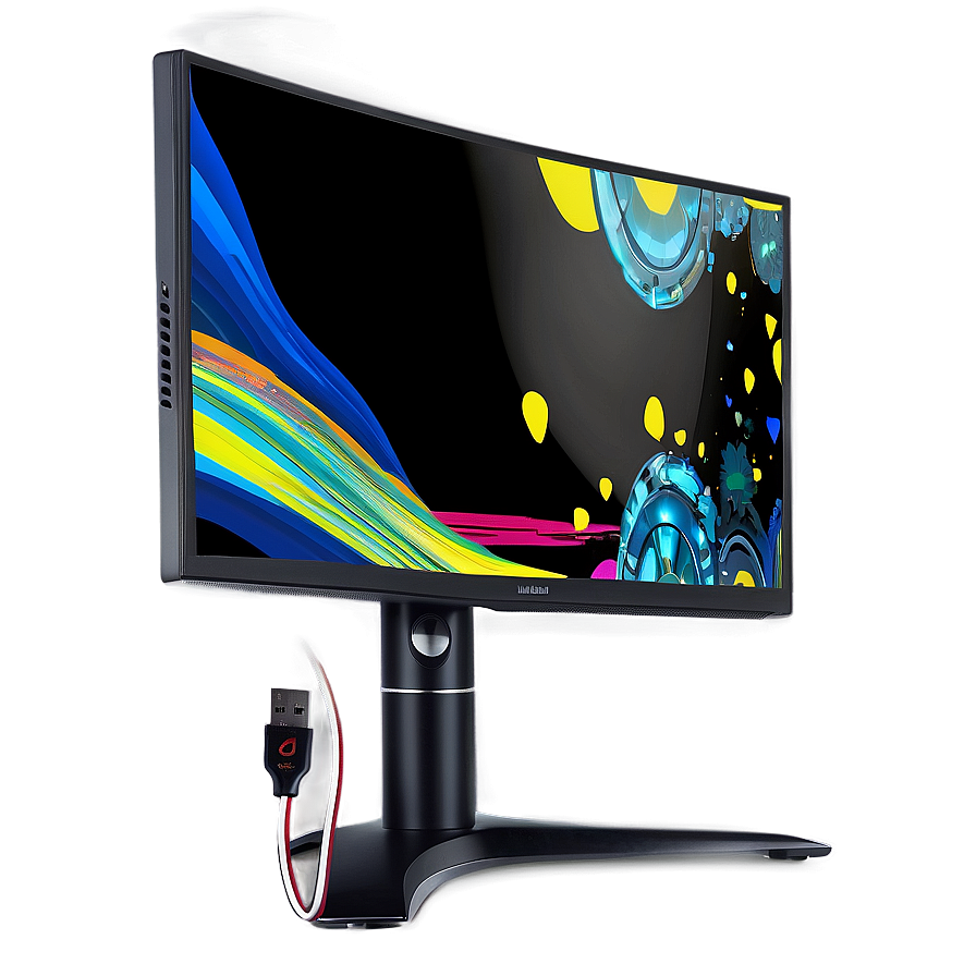 Gaming Monitor With Usb-c Png 06212024