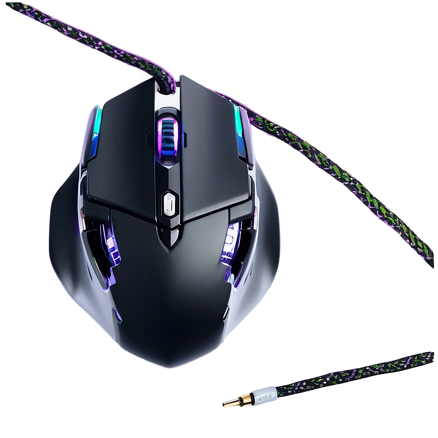 Gaming Mouse With Soft Touch Finish Png 93