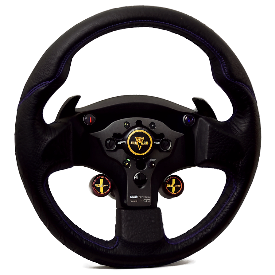 Gaming Steering Wheel Setup PNG 05252024 PNG with transparent background