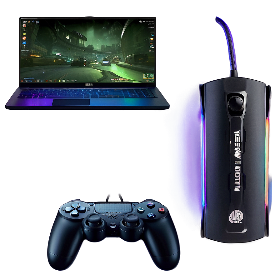 Gaming Streamer Setup PNG 06112024 PNG with transparent background