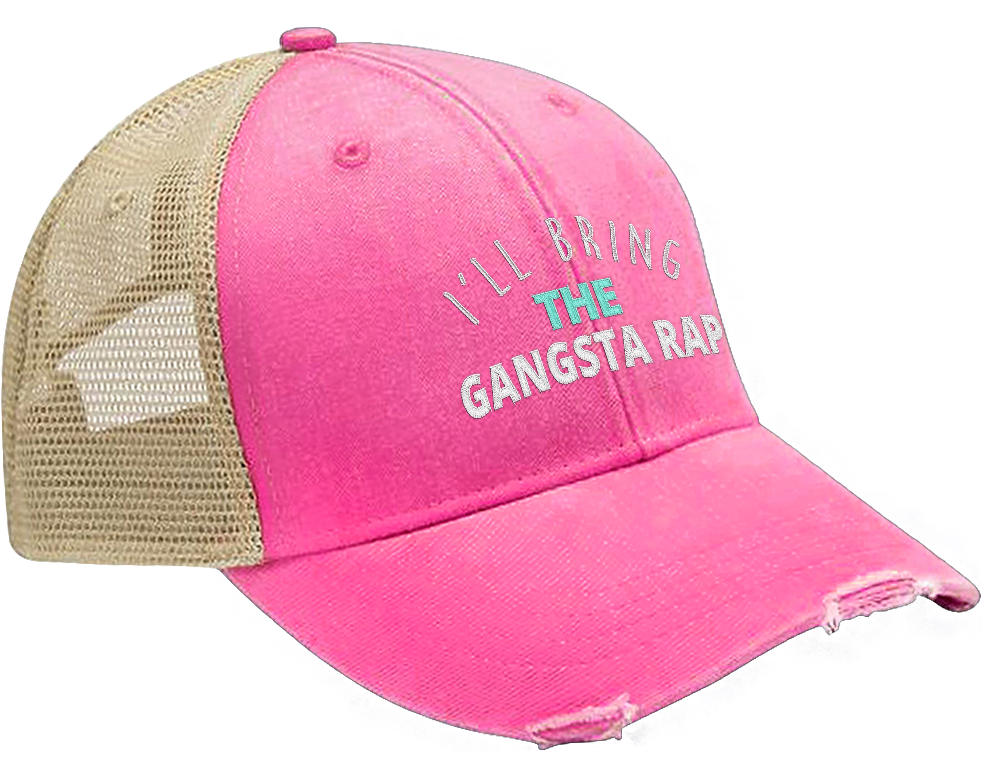 Gangsta Rap Pink Trucker Hat