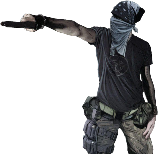 Gangster Png - Black People Hold Guns, Transparent Png PNG with transparent background