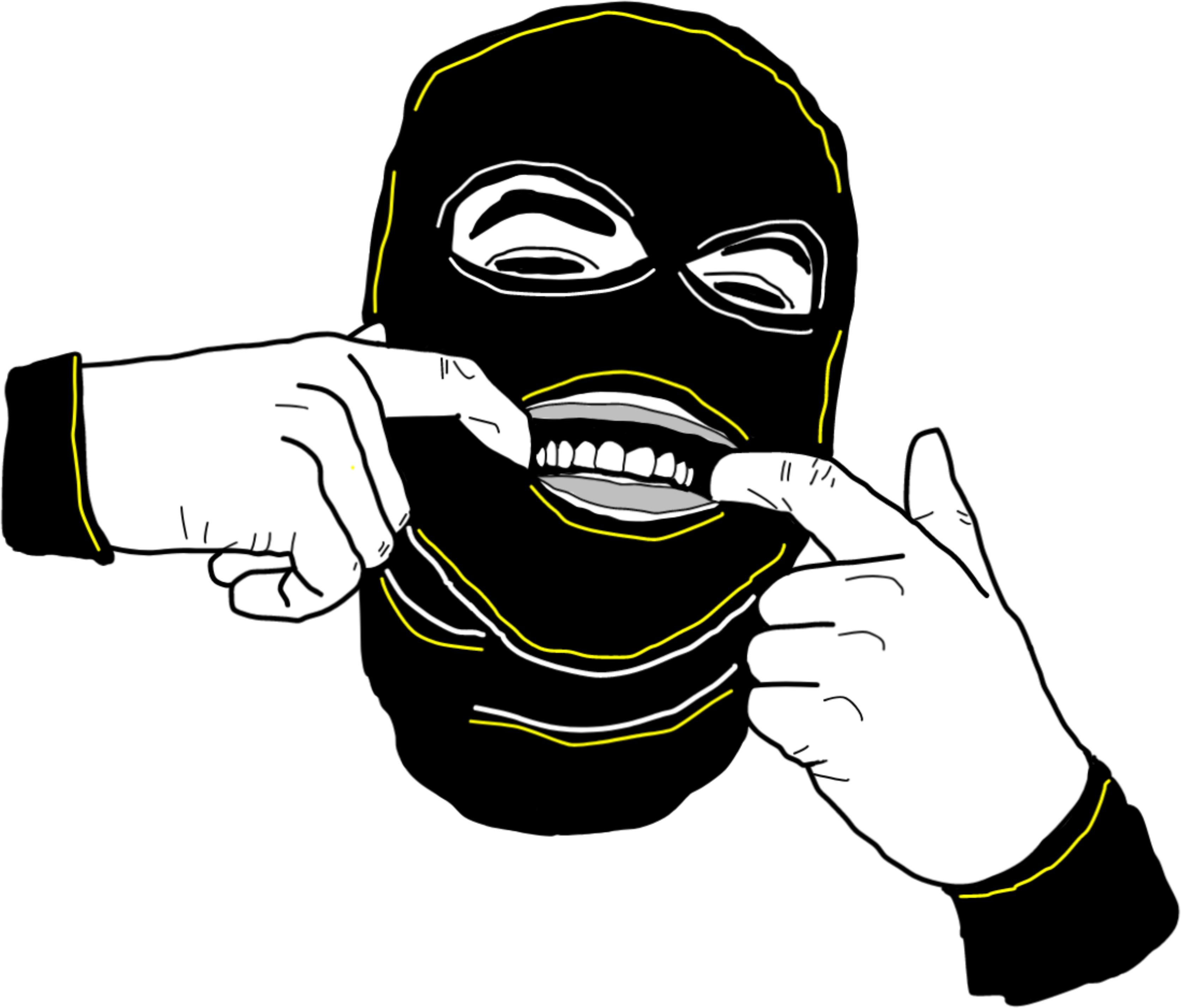 Gangsters Don't Cry Sketch Art Print Nartcoticsanonymous - Cartoon, HD Png Download PNG with transparent background