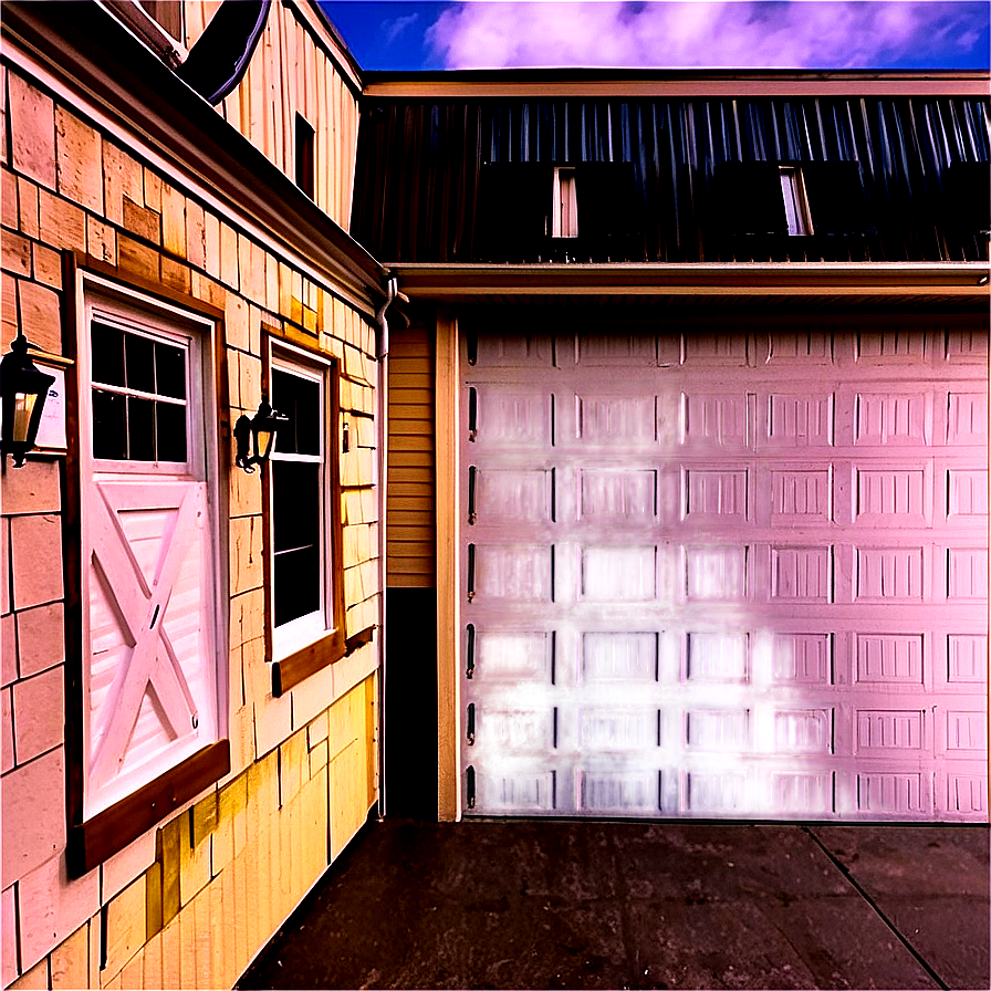 Garage Exterior Makeover PNG 06252024 PNG with transparent background