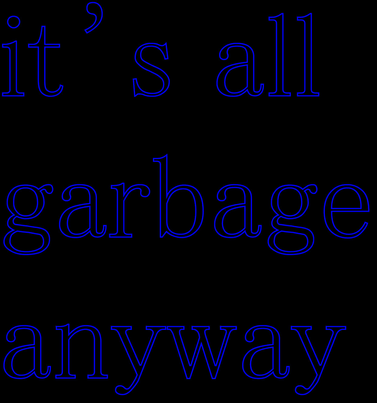 Garbage Statement Aesthetic