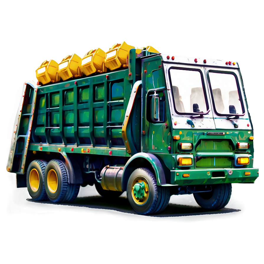 Garbage Truck Art Png 10