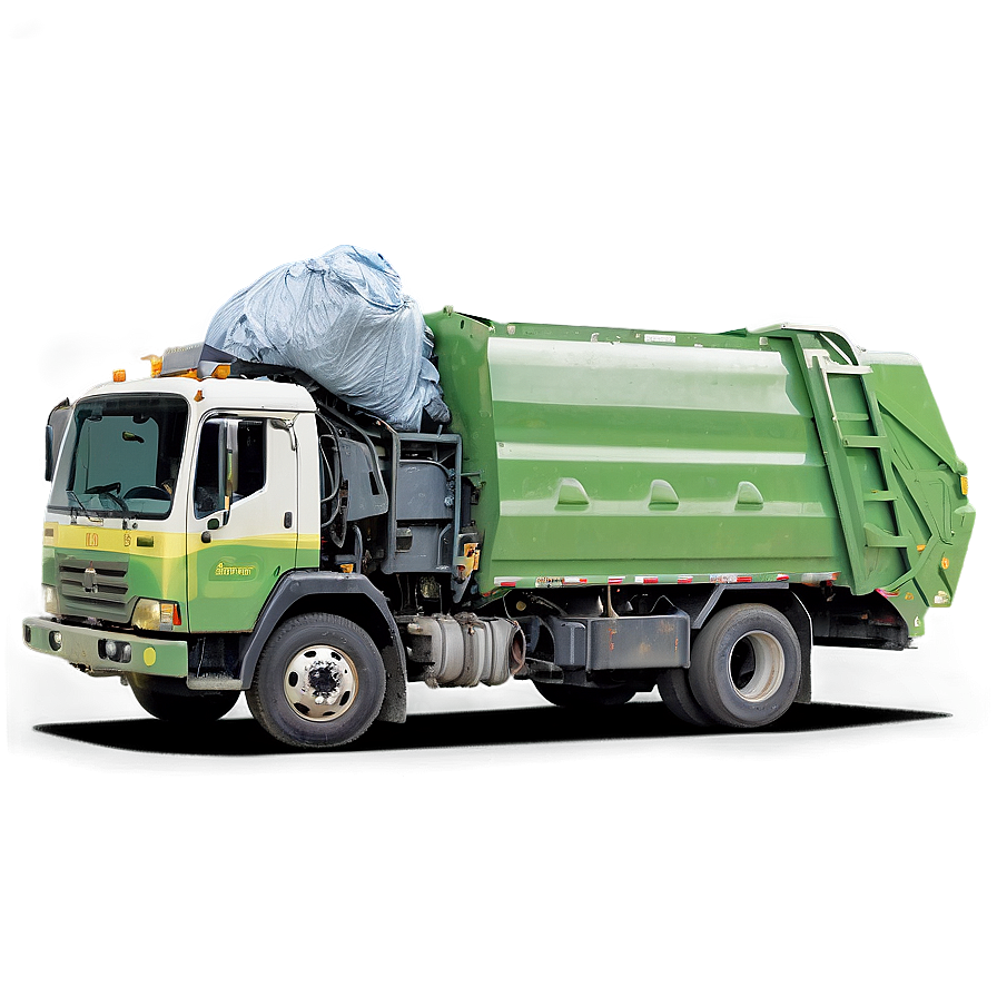 Garbage Truck On Road Png 40