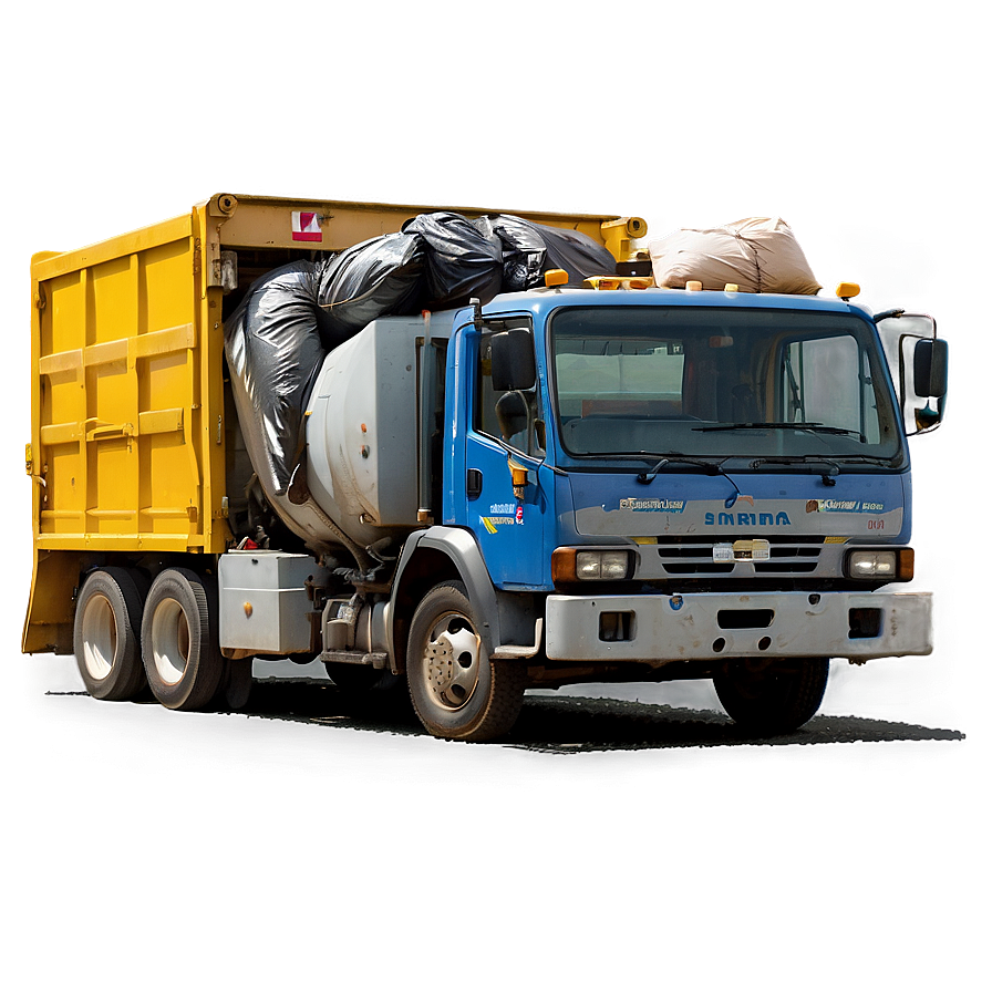 Garbage Truck Unloading Png Oix25