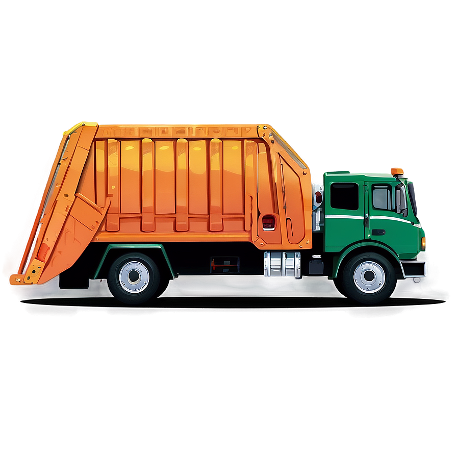 Garbage Truck Vector Art Png 91