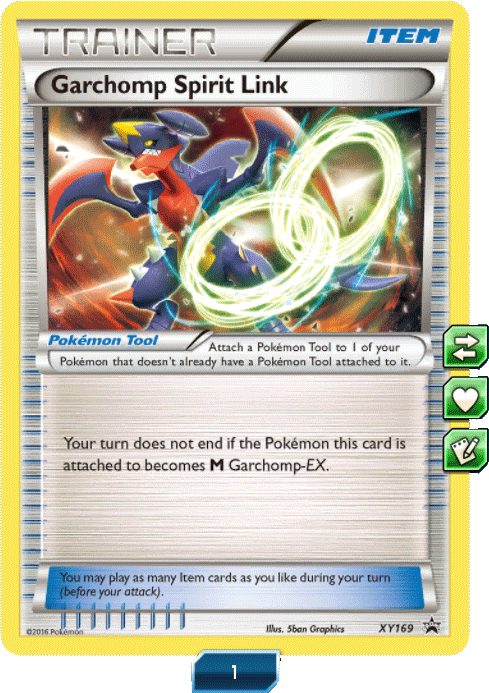 Garchomp Spirit Link Pokemon Card X Y169