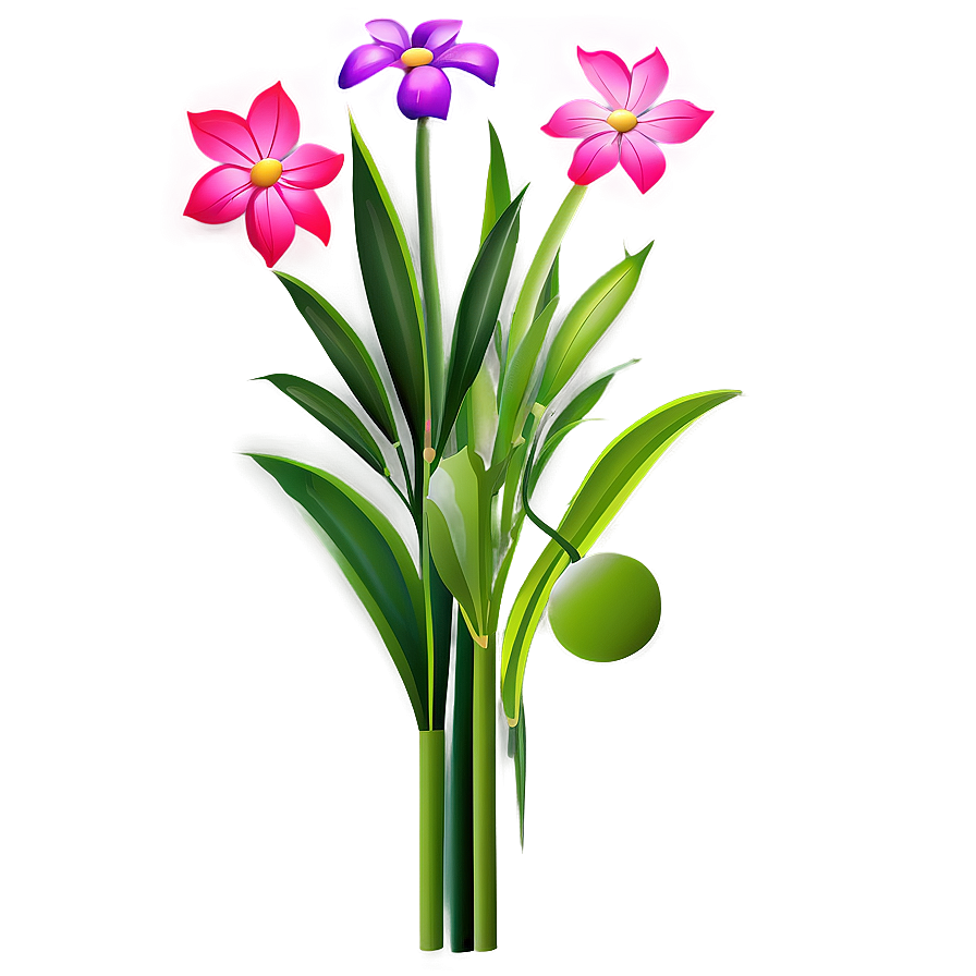 Garden Flower Clipart PNG lrm PNG image with a transparent background, free high-resolution download