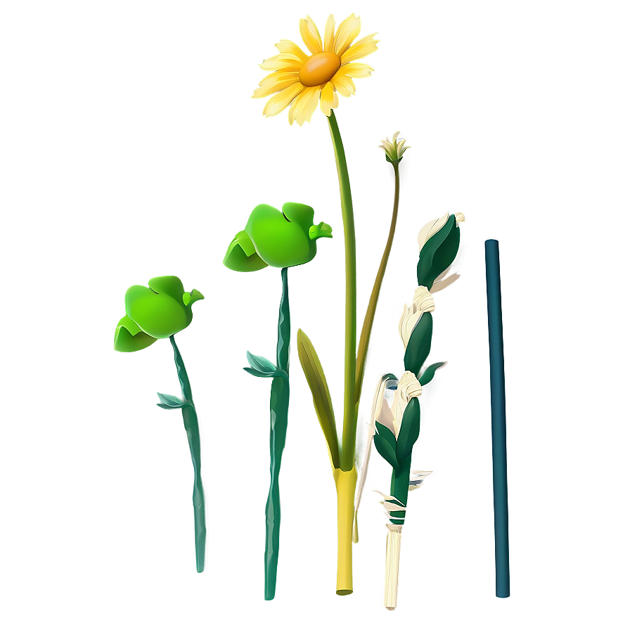 Garden Flower Stem Png 06132024