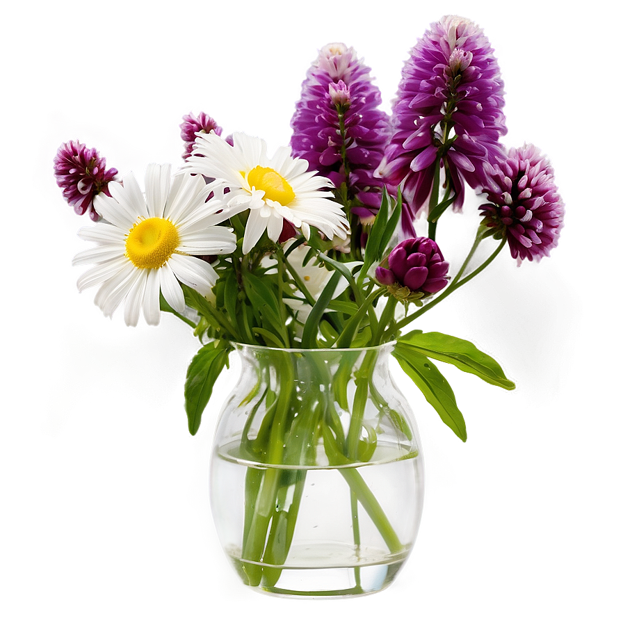 Garden Flowers In Vase Png 64