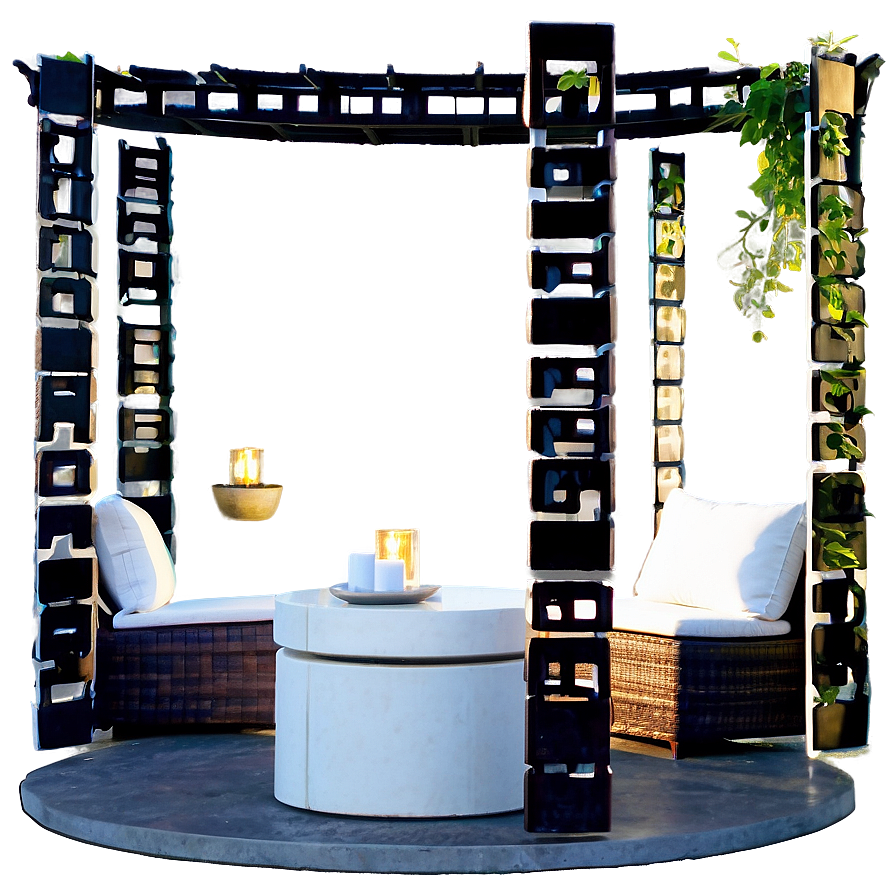 Garden Furniture Arrangement PNG 06112024 PNG with transparent background