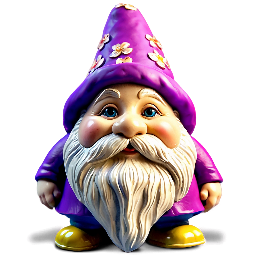 Garden Gnome With Basket Png Vep